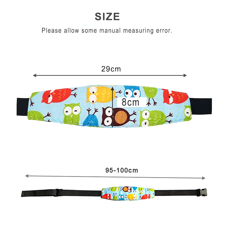 Baby Car Seat Head Support Belt Adjustable Toddler Neck Relief Stabilized Strap Headrest Boy Girl Sleep Positioner Safety Pillow