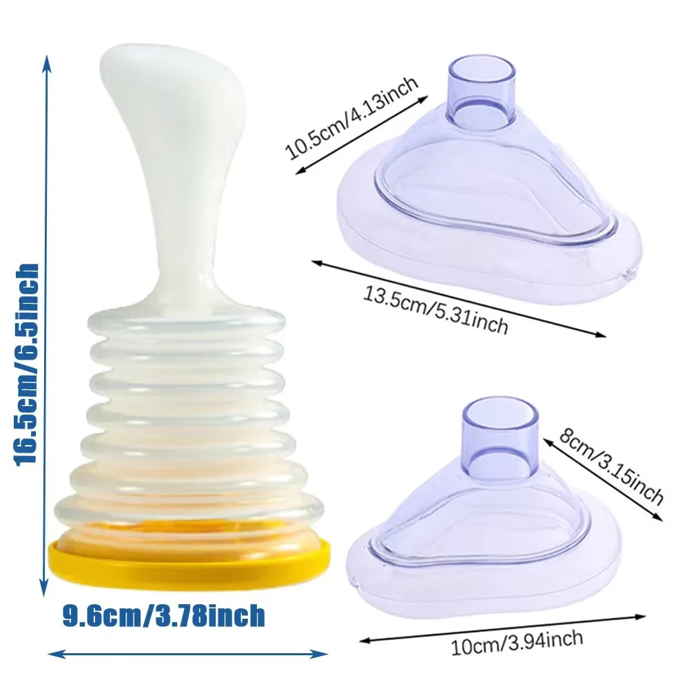 Home Travel Adult Children Emergency Choking Rescue Device Vac Kit CPR First Aid Asphyxia Choke Rescues anti Suffocation Helper
