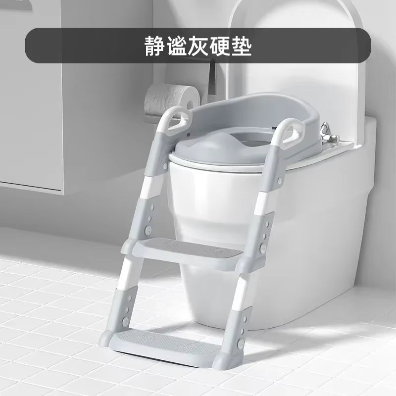 New Stepped Children'S Toilet Foldable Foot Stool Multi-Functional Toilet Boy Girl Baby Toilet Training Potty Ladder for Kids