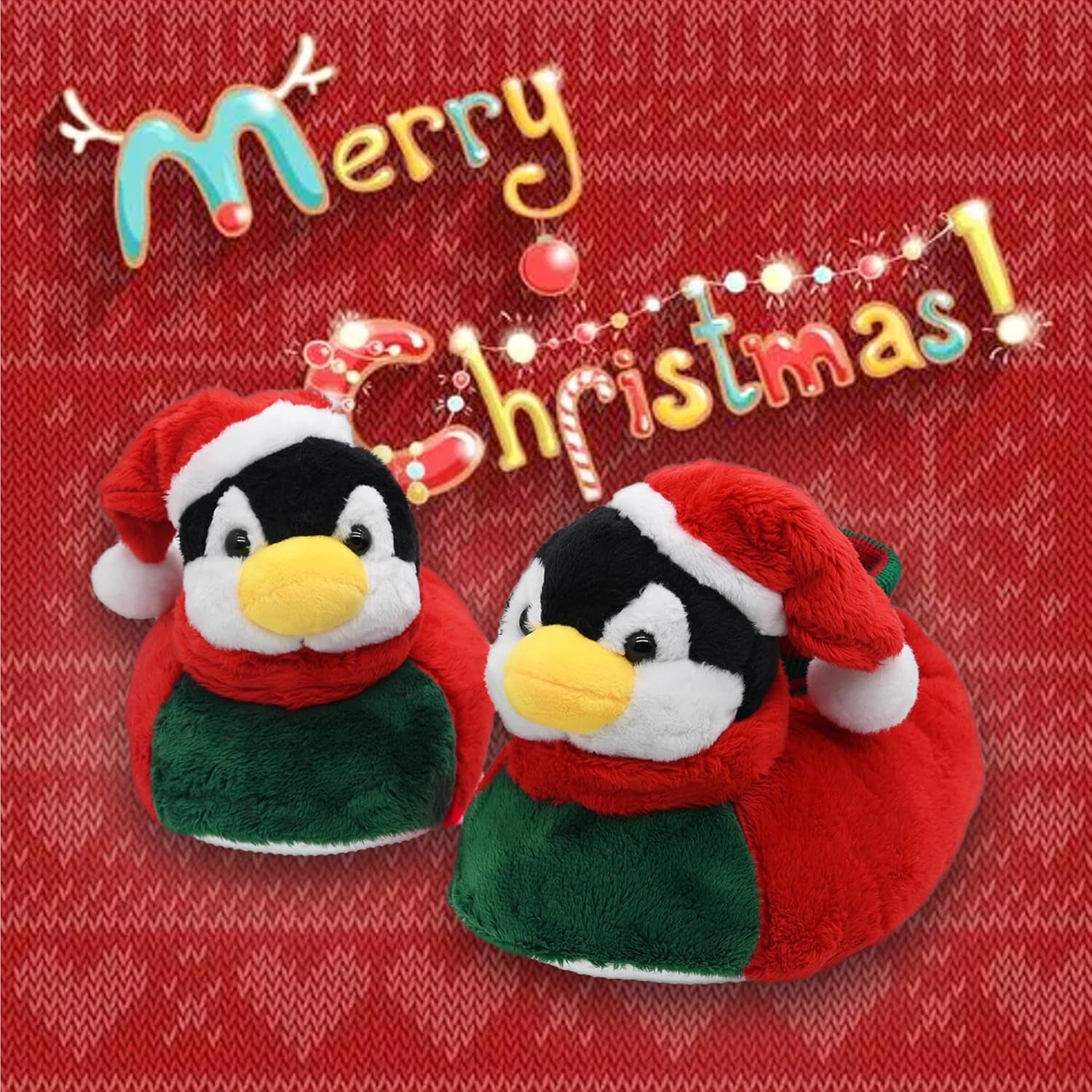 Fuzzy Animal Slippers for Toddler and Little Kids, Moose Giraffe Dog Slippers for Boys Girls