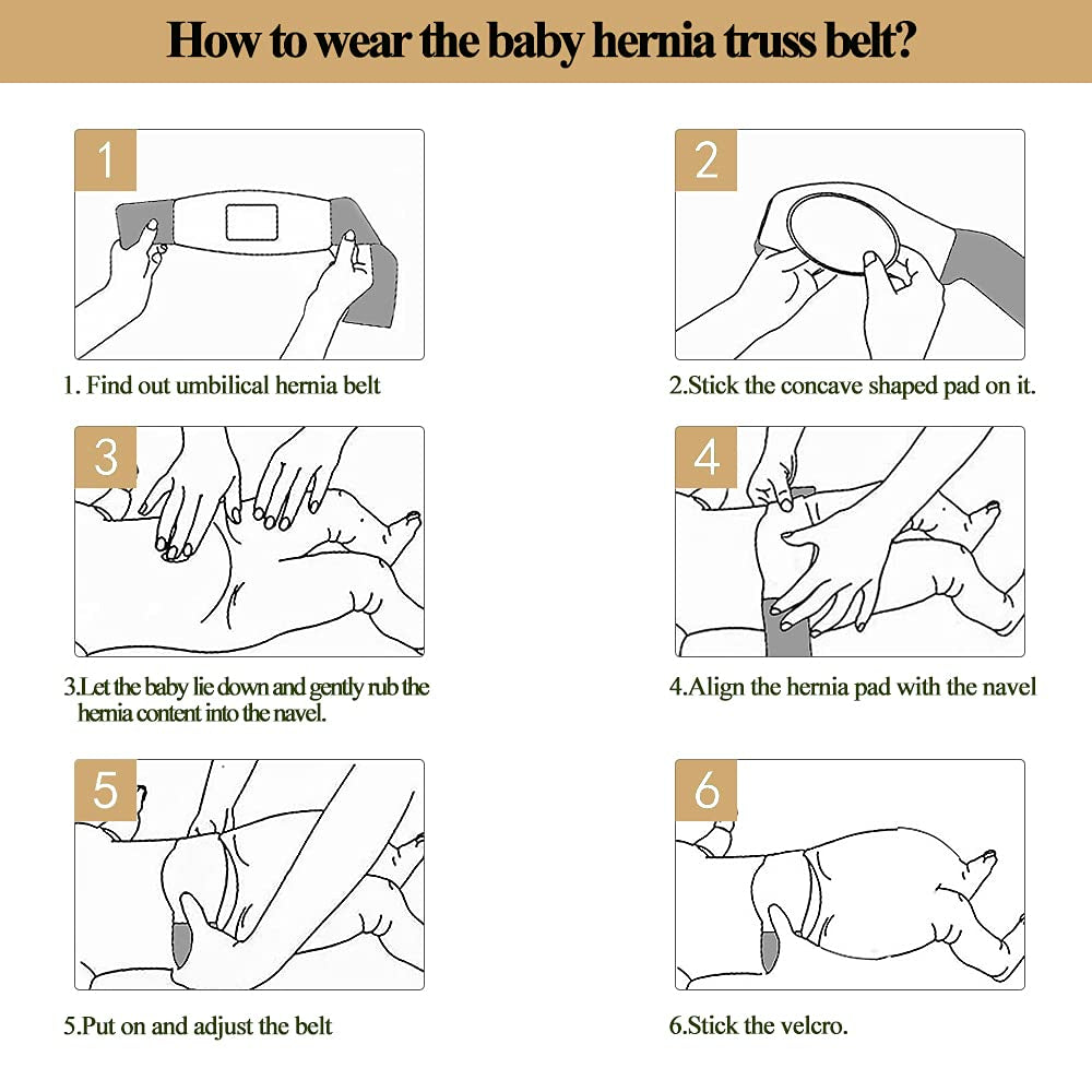 Umbilical Hernia Belt Baby/Infant Belly Button Band Wrap Truss Abdominal Binder for Children Kids Support Adjustable Navel Band Newborn Umbilical Cord 15-20 Inch
