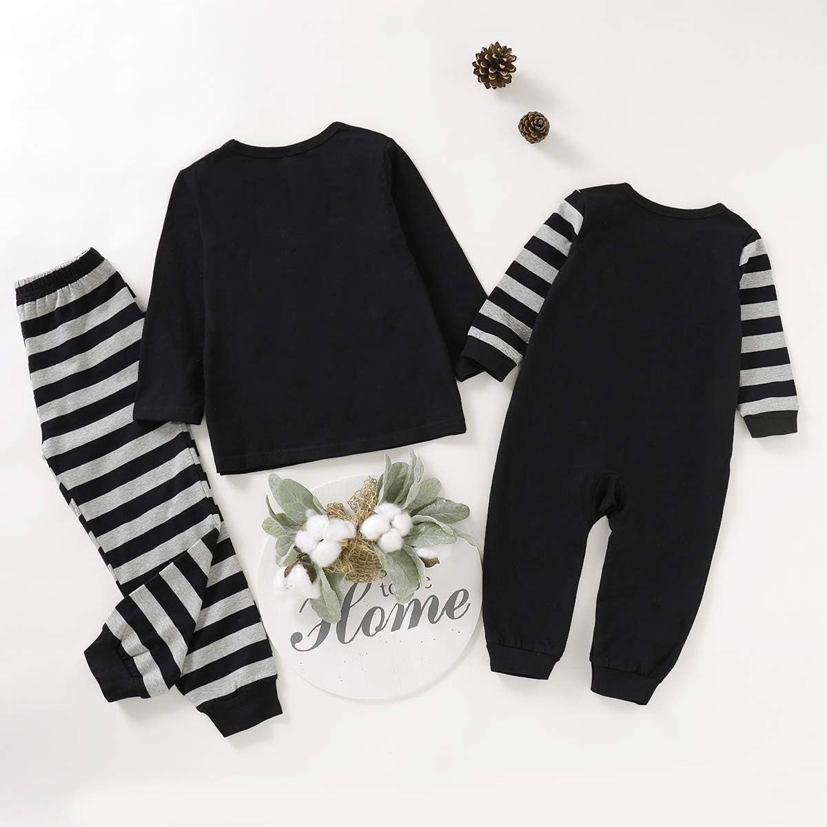 Holiday Family Matching Pajamas Christmas Pjs Set Long Sleeve Tops Xmas Pajamas Pant Cute Family Jammies