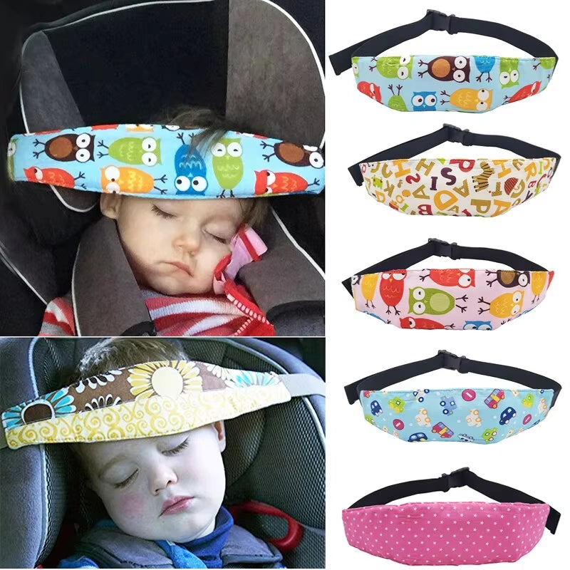 Baby Car Seat Head Support Belt Adjustable Toddler Neck Relief Stabilized Strap Headrest Boy Girl Sleep Positioner Safety Pillow
