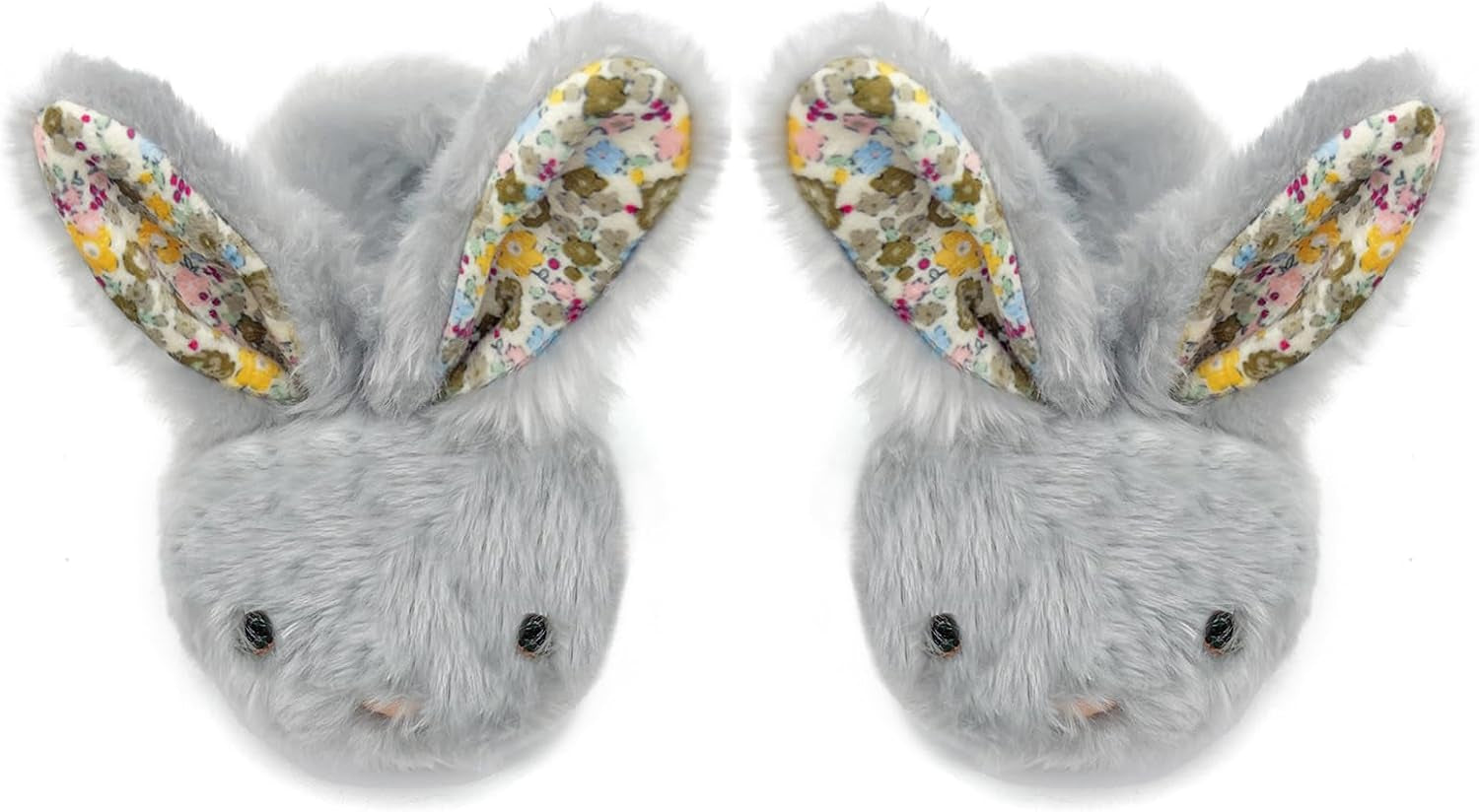 Toddler Slippers Girls Boys Kids Bunny House Slipper Winter Cute Rabbit Slippers Warm Soft Plush Fuzzy Slippers Indoor Non-Slip Animal Cartoon Slippers