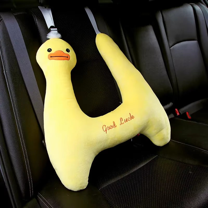 Children'S Car Pillow Sleep Headrest Cartoon Car Rear Seat Protection Shoulder Car Seat Belt Sleep Pillow Neck Pillow Headrest
