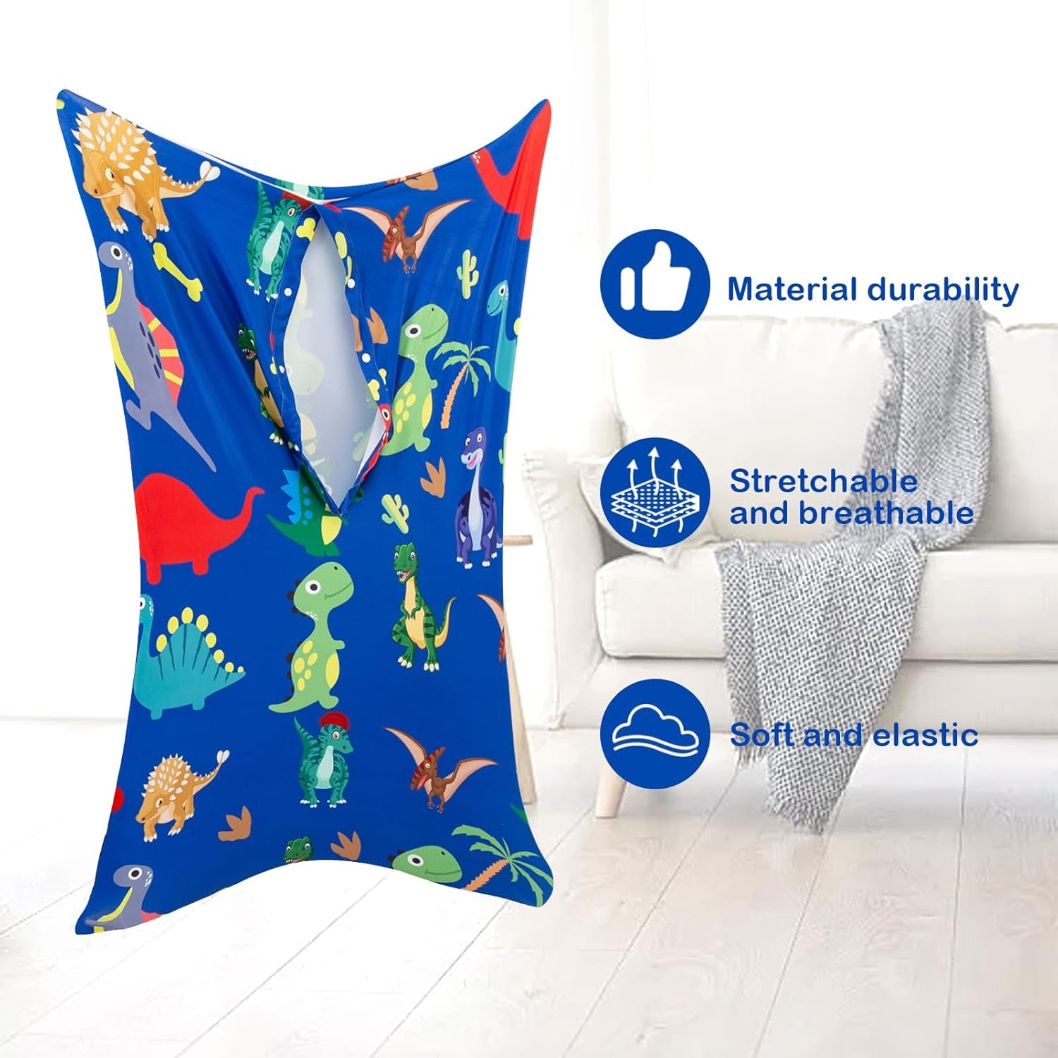 Sensory Body Sock for Kids, Full Body Sock Wrap for Autistic Children to Relieve Stress, Relaxing Sensory Sack for Kids Sensory Processing Disorder for Kids 9-12