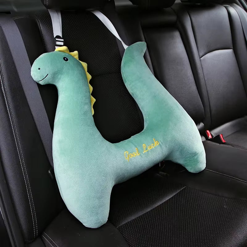 Children'S Car Pillow Sleep Headrest Cartoon Car Rear Seat Protection Shoulder Car Seat Belt Sleep Pillow Neck Pillow Headrest