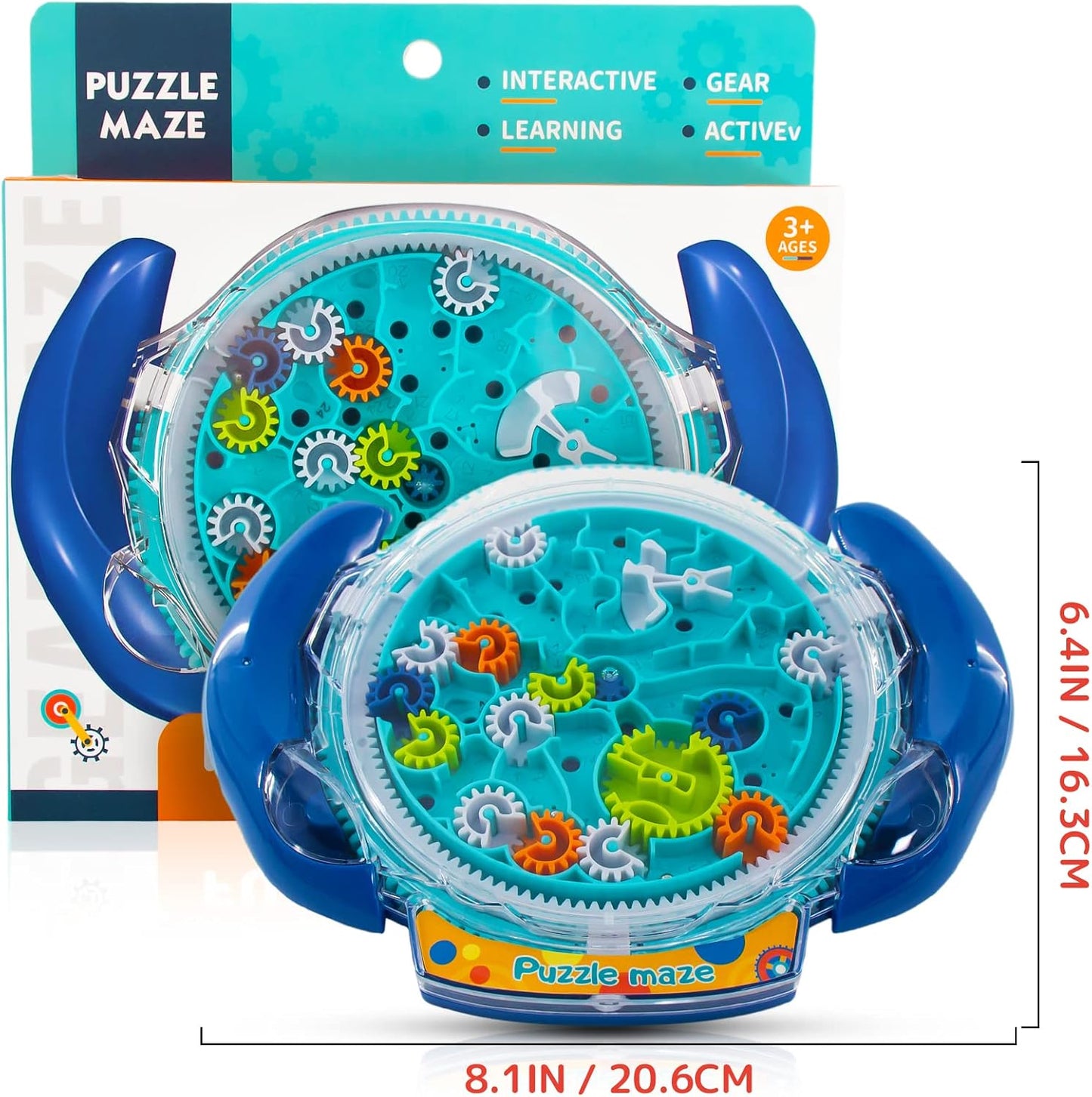 Mind Puzzles for Kids 3-8, 3D Maze Puzzle for Kids, Brain Teasers Gravity Ball Game Maze Ball Puzzle Toy Gifts for Kids Teens Adults, Hard Challenge. Labyrinth Game Marble Maze with One Steel Marbles