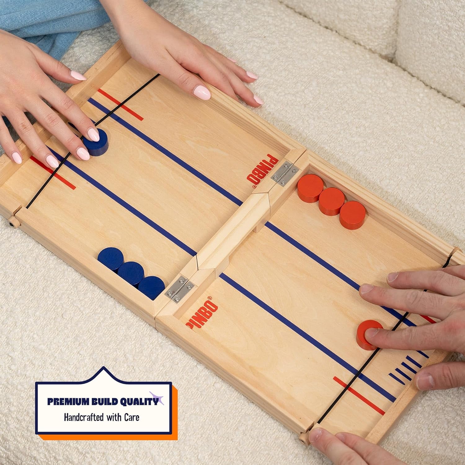 The Classic Slingshot Game - Fast Action Two Player Foldable Game for Ages 6 and Up. Spare Parts Included