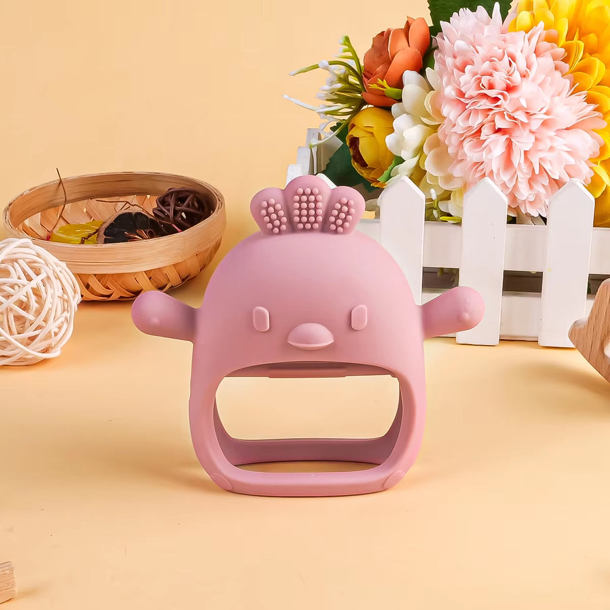 Baby Teether Gloves BPA Free Kids Teething Silicone Newborn Dental Care Gums Anti-Eating Hand Molar Stick Baby Accessories
