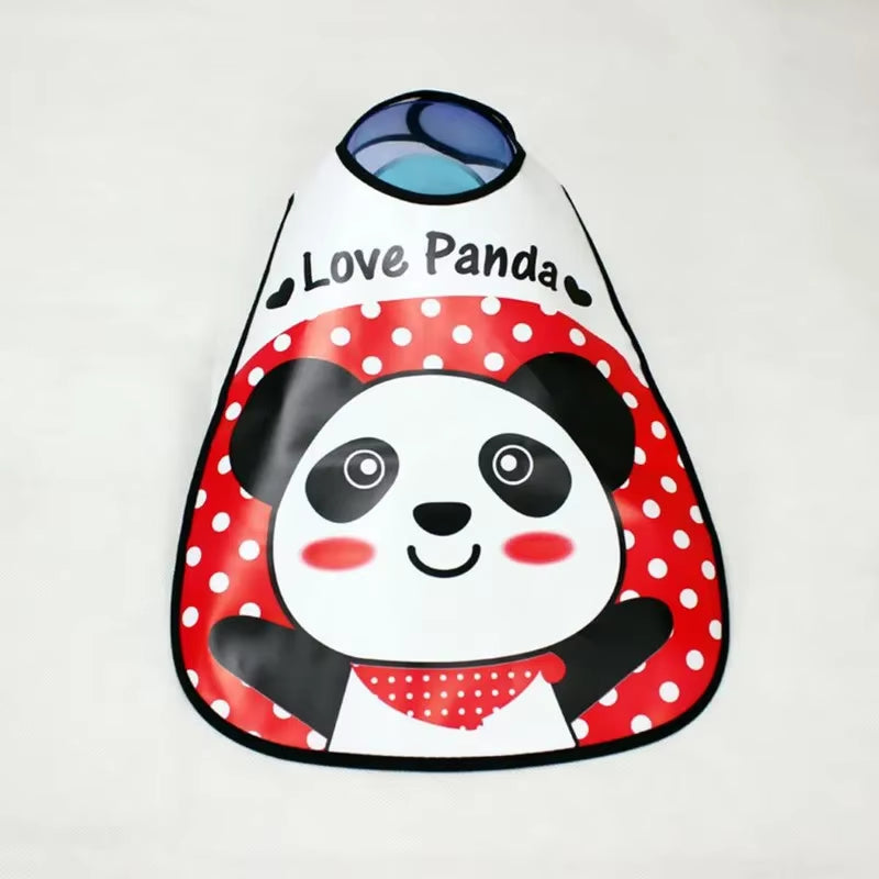 Adjustable Baby Bibs EVA Plastic Waterproof Lunch Feeding Bibs Baby Cartoon Feeding Cloth Children Baby Apron Babador De Bebe