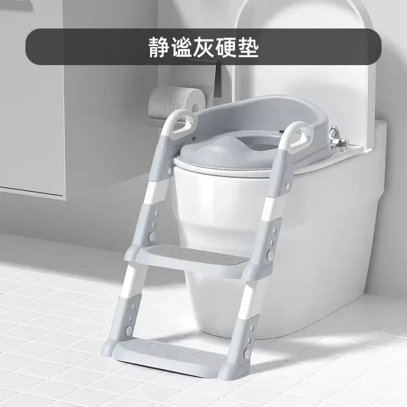 New Stepped Children'S Toilet Foldable Foot Stool Multi-Functional Toilet Boy Girl Baby Toilet Training Potty Ladder for Kids