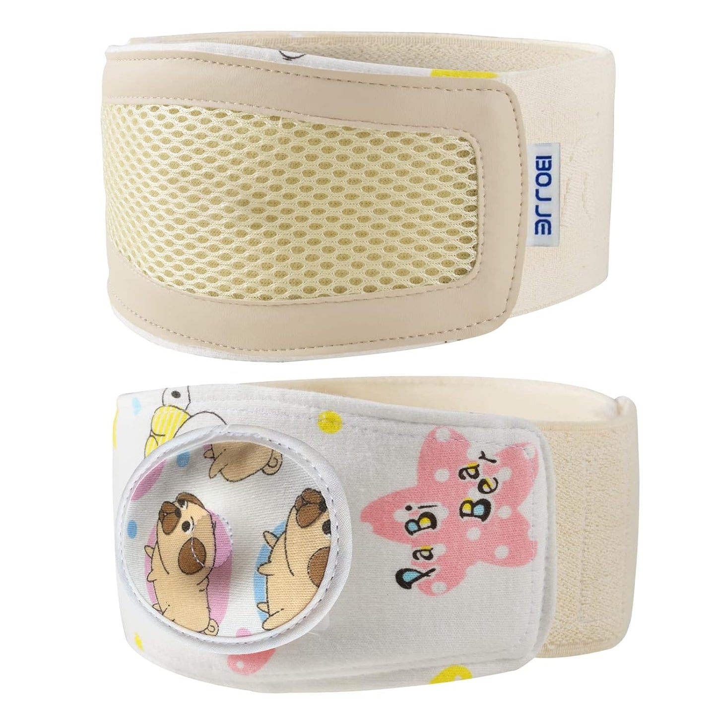 Umbilical Hernia Belt Baby/Infant Belly Button Band Wrap Truss Abdominal Binder for Children Kids Support Adjustable Navel Band Newborn Umbilical Cord 15-20 Inch