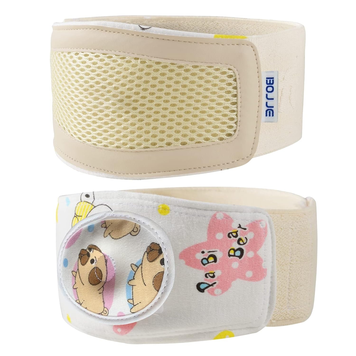 Umbilical Hernia Belt Baby/Infant Belly Button Band Wrap Truss Abdominal Binder for Children Kids Support Adjustable Navel Band Newborn Umbilical Cord 15-20 Inch