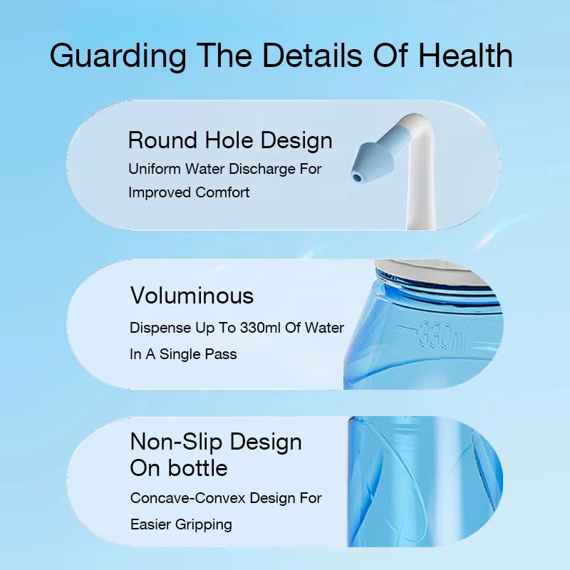 Dr.Isla 300ML Nasal Irrigator Nasal Rinse Bottle Nasal Wash Cleaner Nose Protector Avoid Allergic Rhinitis Adults Children Neti