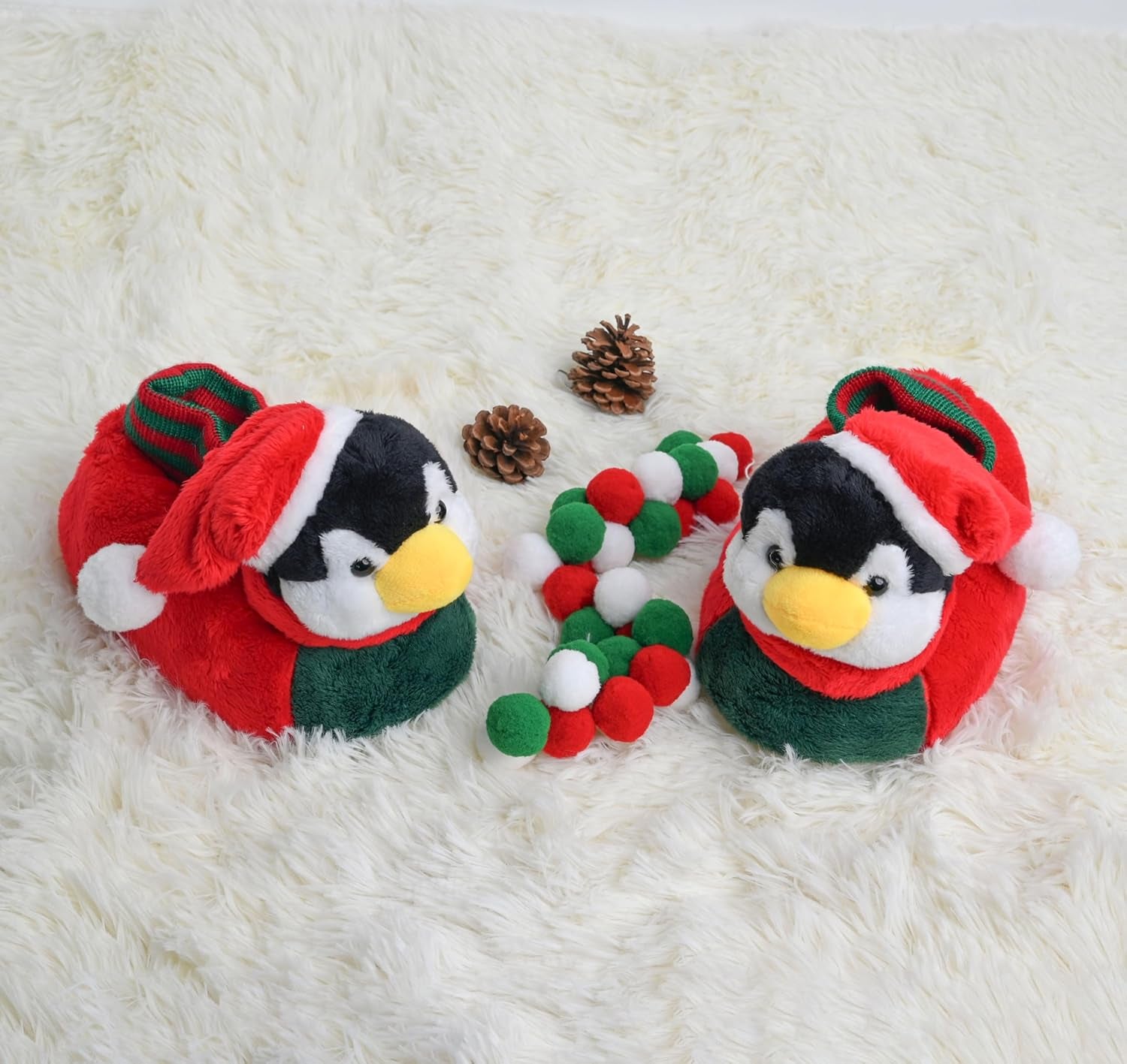 Fuzzy Animal Slippers for Toddler and Little Kids, Moose Giraffe Dog Slippers for Boys Girls