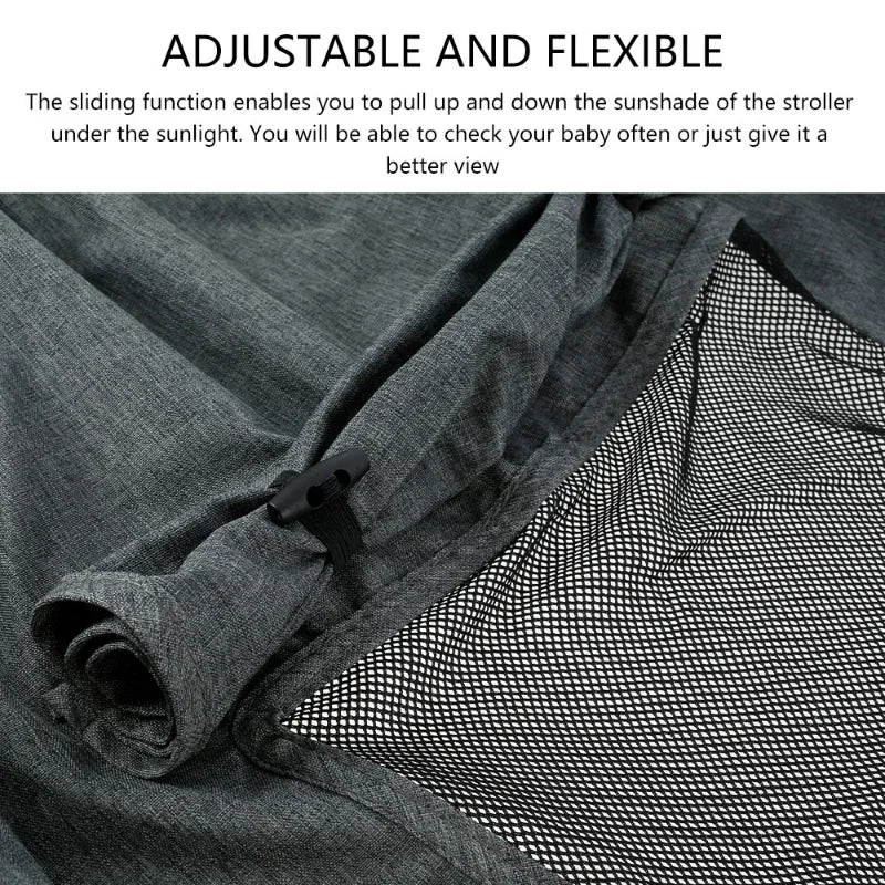 Baby Stroller Sun Shade Universal Sunshade UV Protective Waterproof Cover Pram Sun-Proof Rain Cover Proof Stroller Accessories
