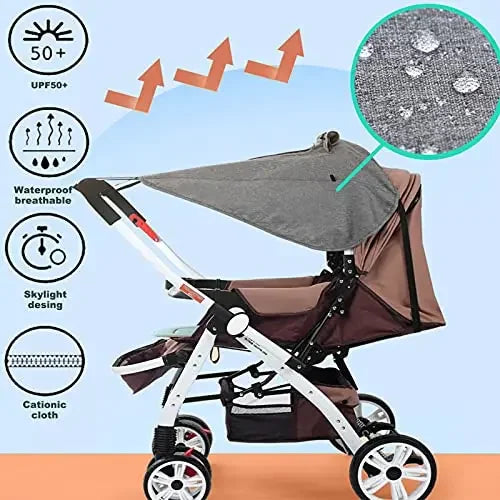 Baby Stroller Sun Shade Universal Sunshade UV Protective Waterproof Cover Pram Sun-Proof Rain Cover Proof Stroller Accessories