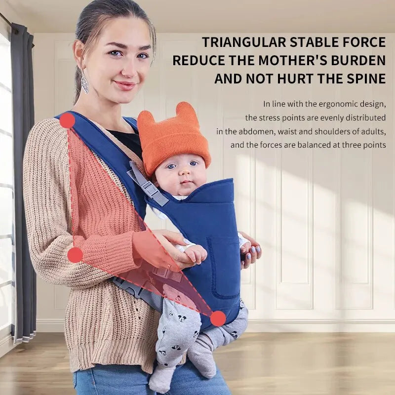 1 PCS Baby Carrier Sling Versatile for All Seasons Multifunctional Shoulder Baby Carrier Four Carrying Methods Front and Back