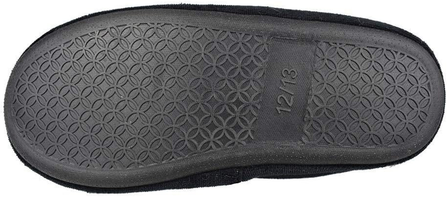 Little Kids Big Boys Warm Slippers with Soft Memory Foam Slip-On Indoor Football Slippers