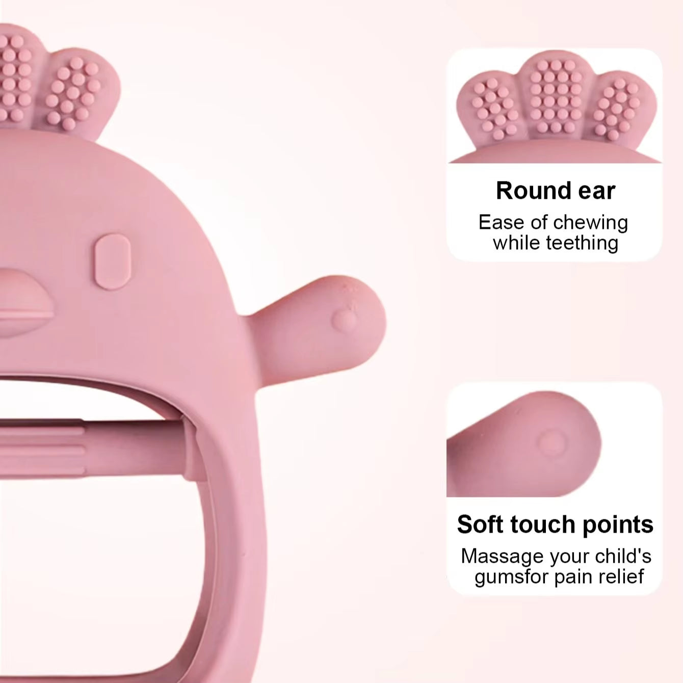 Baby Teether Gloves BPA Free Kids Teething Silicone Newborn Dental Care Gums Anti-Eating Hand Molar Stick Baby Accessories