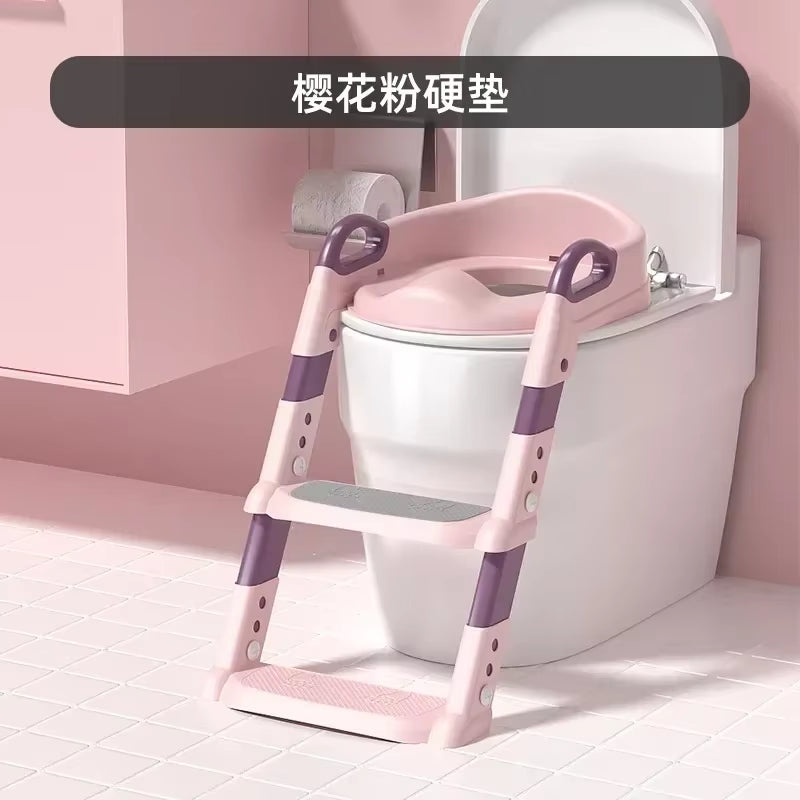New Stepped Children'S Toilet Foldable Foot Stool Multi-Functional Toilet Boy Girl Baby Toilet Training Potty Ladder for Kids