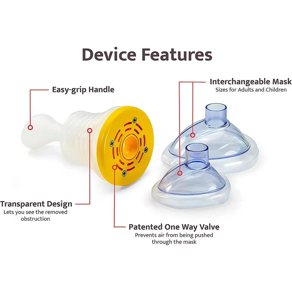 Home Travel Adult Children Emergency Choking Rescue Device Vac Kit CPR First Aid Asphyxia Choke Rescues anti Suffocation Helper