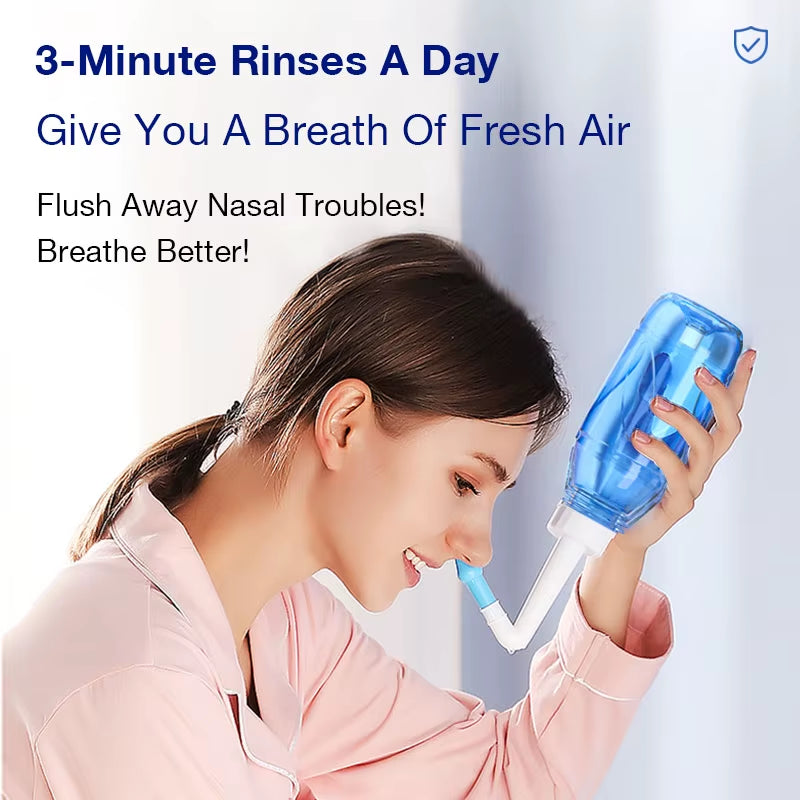 Dr.Isla 300ML Nasal Irrigator Nasal Rinse Bottle Nasal Wash Cleaner Nose Protector Avoid Allergic Rhinitis Adults Children Neti