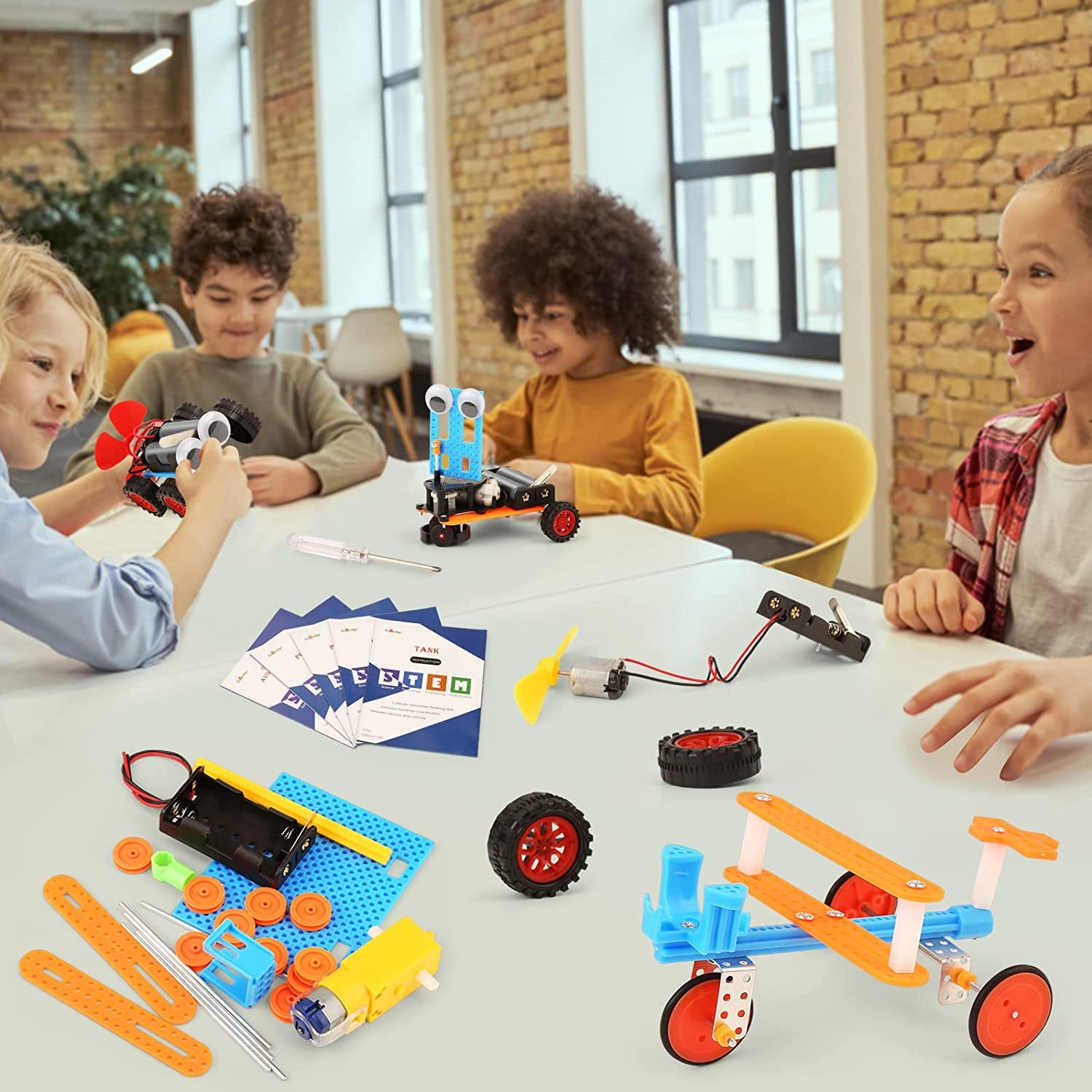 STEM Kits for Kids Crafts 6-8 8-12, Boys Gifts Toys for 6 7 Year Old Boy Birthday Gift Ideas, STEM Toys Craft Kits 6+ 7+ Yr, Robotics Science Activities Robot Building Age 8-10 8 9 10 11 12 Years