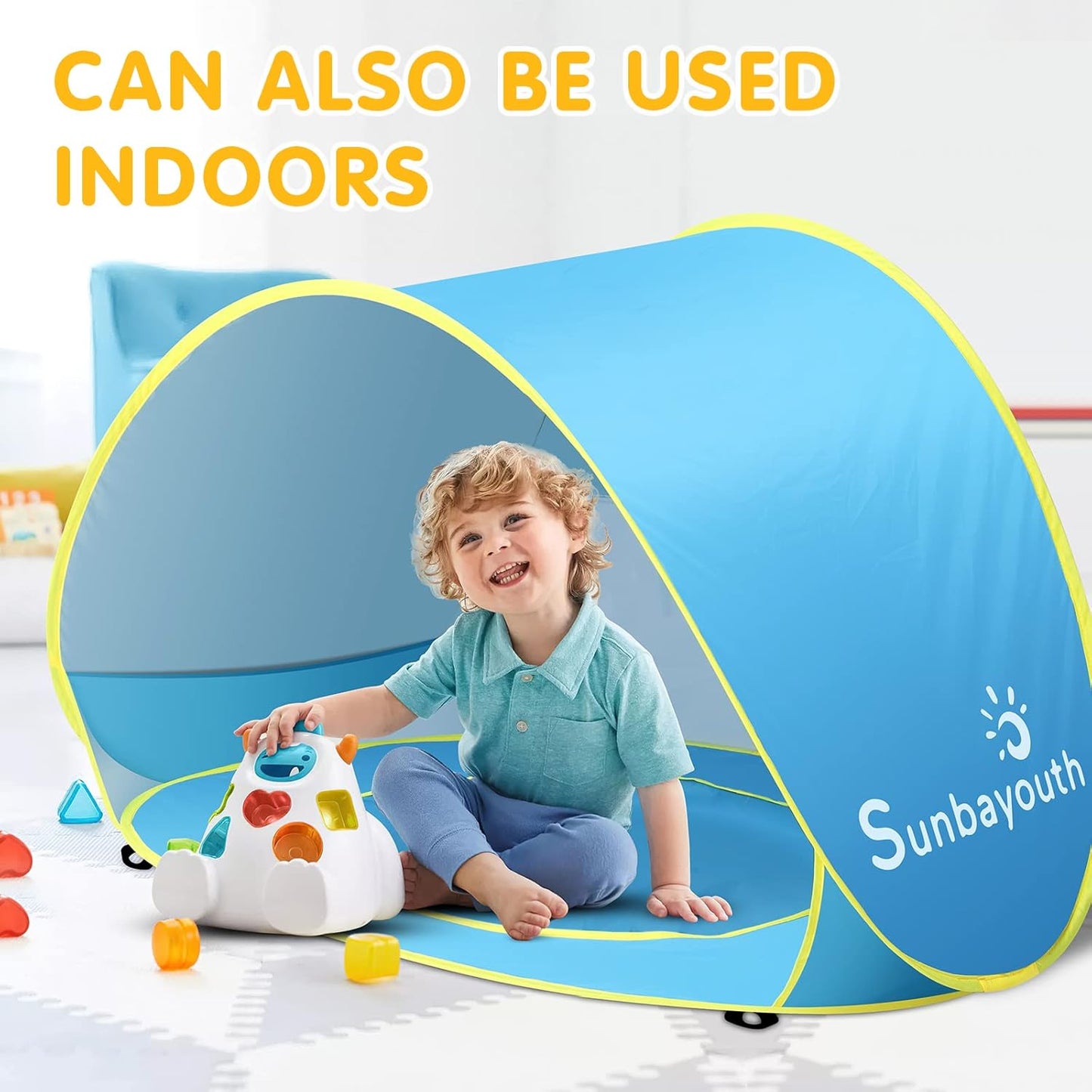 Baby Pool Tent, UV Protection Infant Pop up Sun Shelters Shade