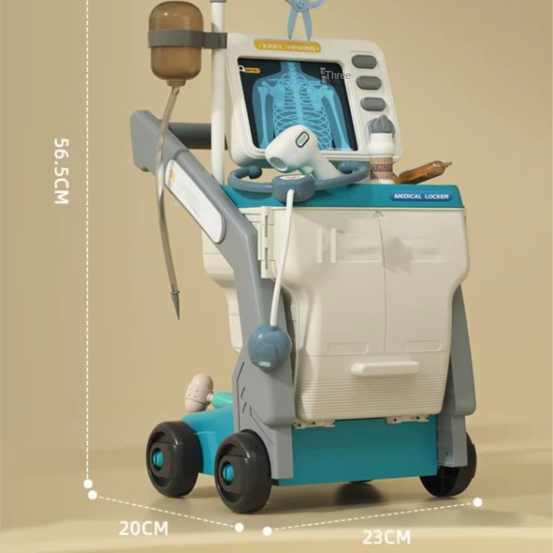 Doki Toy Children'S Medical Handcart Set Family Toy Doctor'S Workbench Children'S Simulation Medical Tool Hot 2024 Dropshipping