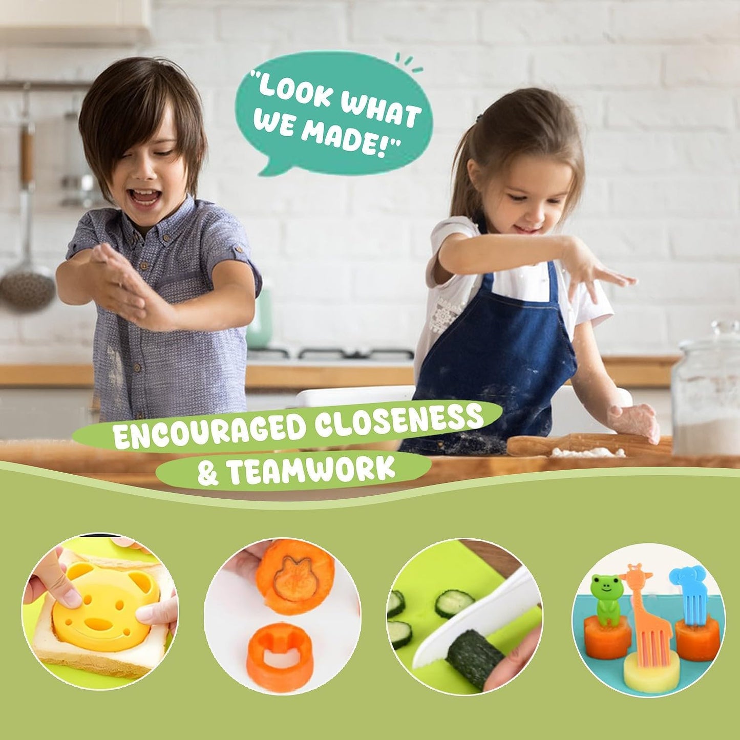 31PCS Kids Knife Set for Real Cooking - Toddlers Montessori Kitchen Tools Stocking Stuffers Toys for Boys & Girls Age 4+ Year Old, Includes 1 Apron, 2 Cutting Boards, 3 Safe Knives