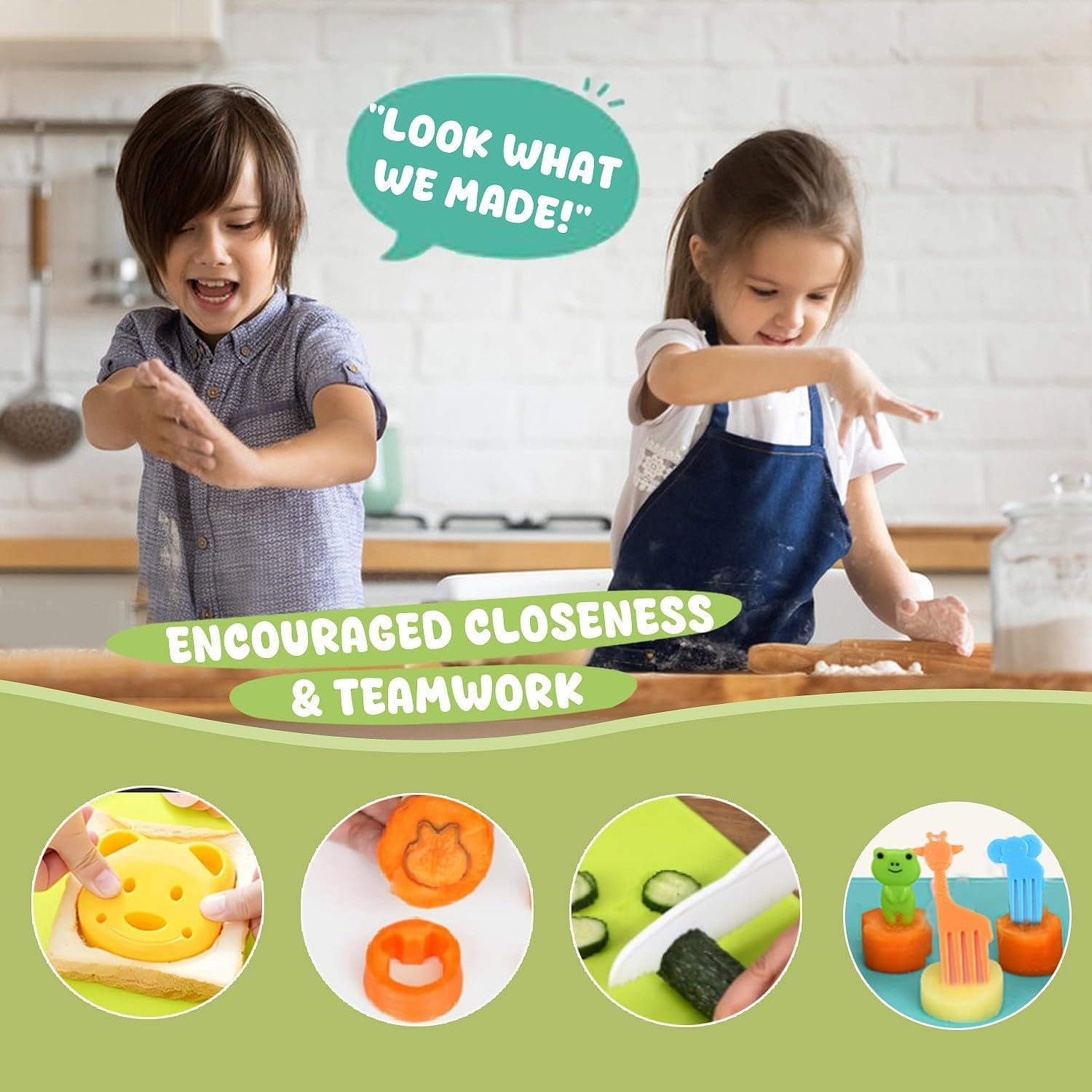 31PCS Kids Knife Set for Real Cooking - Toddlers Montessori Kitchen Tools Stocking Stuffers Toys for Boys & Girls Age 4+ Year Old, Includes 1 Apron, 2 Cutting Boards, 3 Safe Knives
