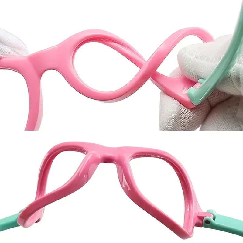 Baby Silicone Sunglasses with Glasses Box Boys Girls Outdoor Goggles Sun Glasses AC Lens Safety Glasses and Cases Gift for Kids