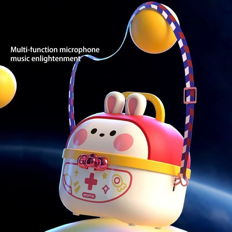 Bunnies Doctor Toys for Kids Hospital Nurse Doctor Role Play Kit Medical Dentist Kit Play Set Educational Toy Gift for Boy Girl
