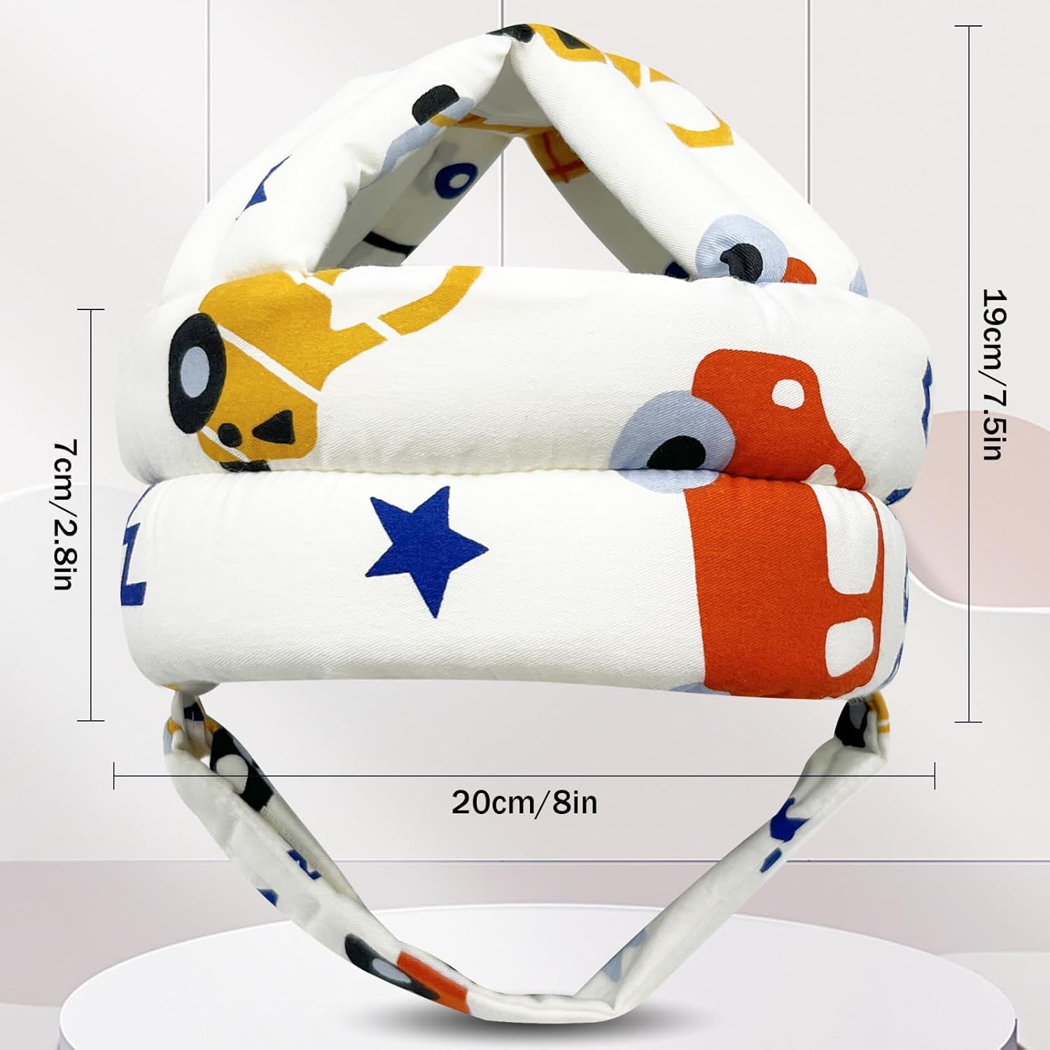 Baby Head Protector for Crawling Walking, Baby Helmet Adjustable No Bumps and Soft Cushion, Infant Safety Cap for Kid Learning to Walk