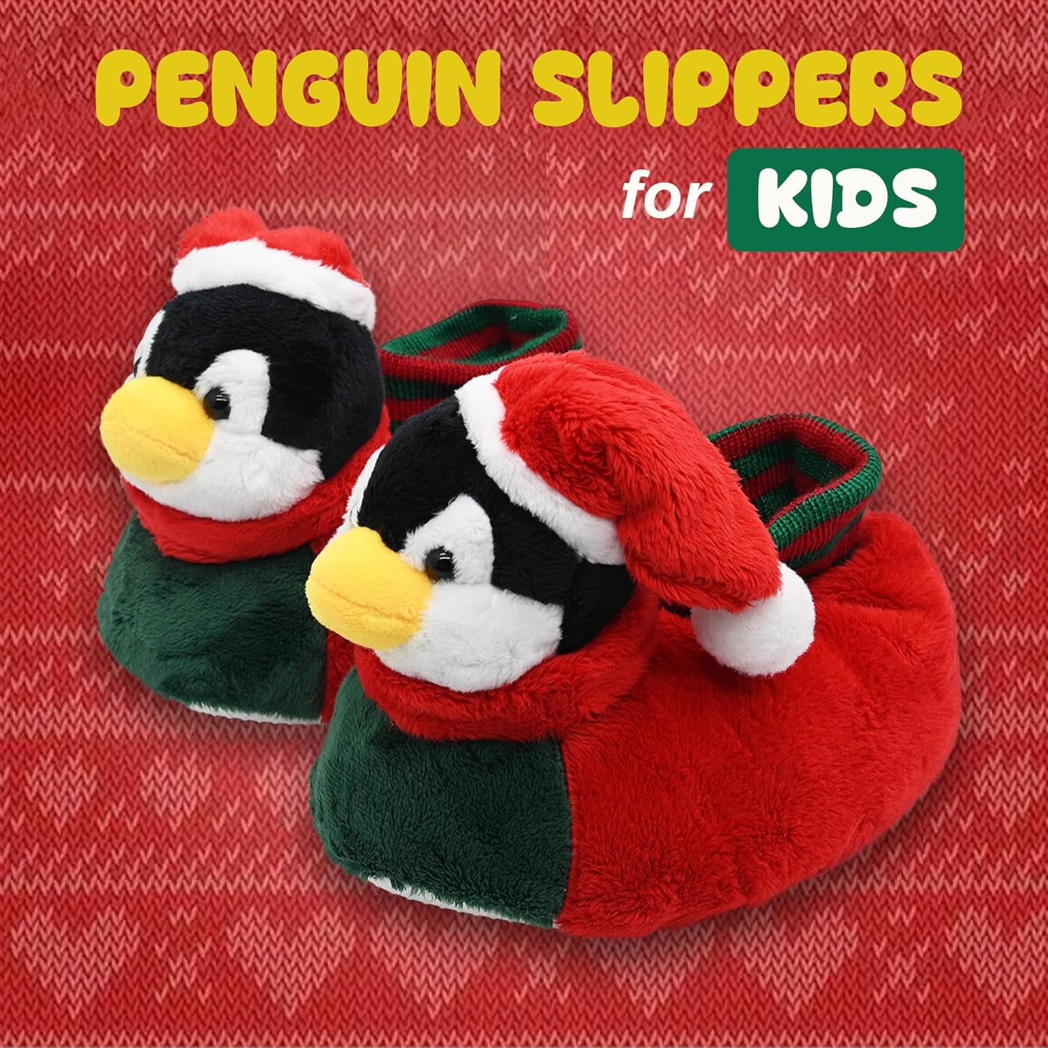 Fuzzy Animal Slippers for Toddler and Little Kids, Moose Giraffe Dog Slippers for Boys Girls