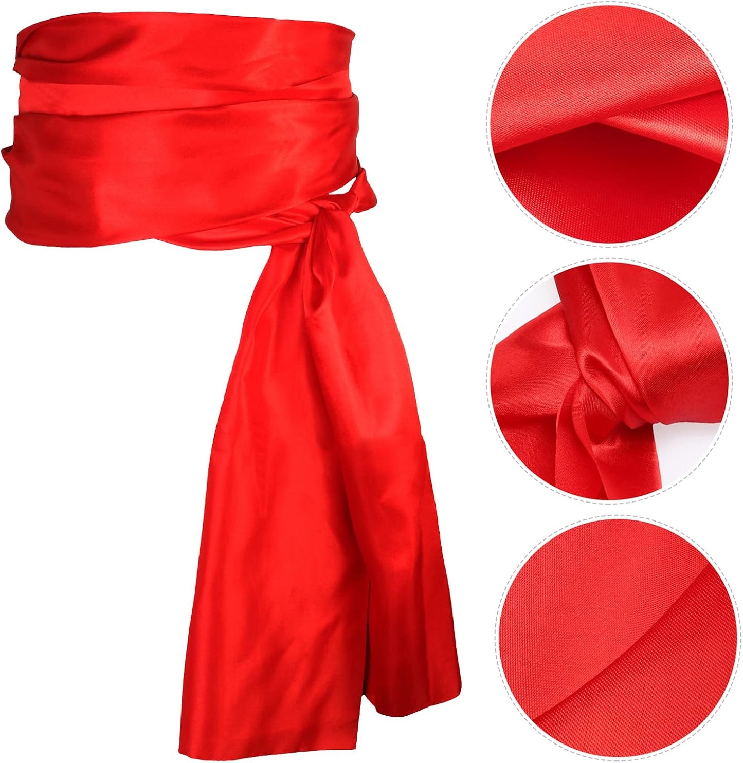 Captain Pirate Costume Accessory Set Red Head Tie Bandana Pirate Sash Eye Patch Earring Dress up Accessories Kit