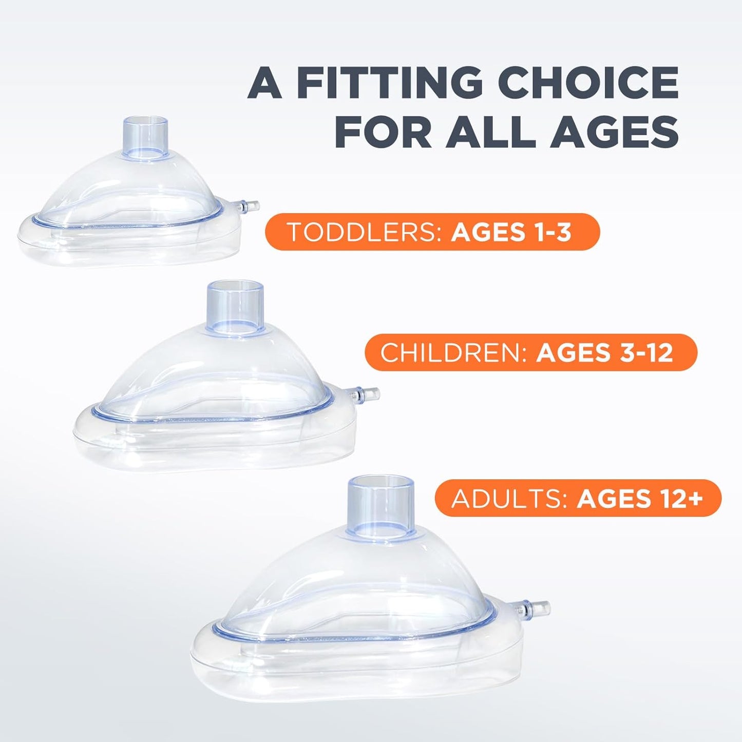 Obstruction Removal Device with 3 Masks | Assist Device for Kids and Adults | Easy to Use & Portable