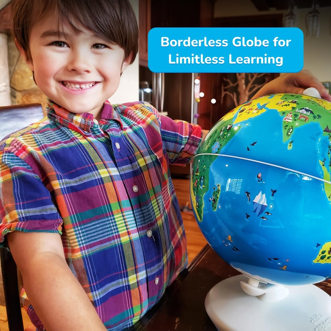 Play Smart Educational Globe for Kids, Interactive AR Toy, Ideal for Preschool Learning, Birthday Gift for Boys and Girls, STEM Toy for Kids Ages 4-10