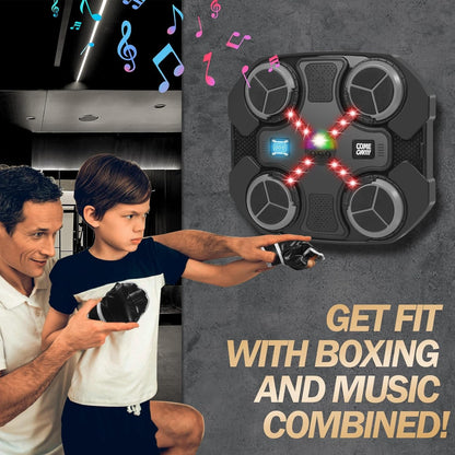 Music Boxing Machine for Kids, Wall Mounted Bluetooth Smart Punching Target with Scoring Function Sports Toy for Kids, Music Boxing Target Workout Punching Equipment for Home