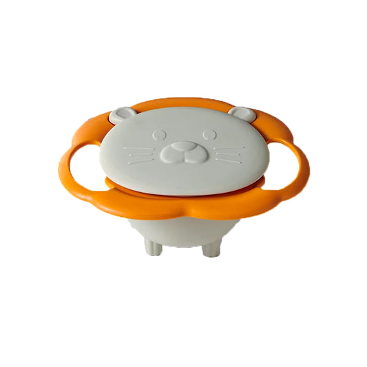 Baby Baby CHILDREN'S Bowl 360 Degree Rotation Gyro Bowl Lion Bowl Balance Bowl Do Not Pour Anti-Scald and Anti-Fall Eating Bowl