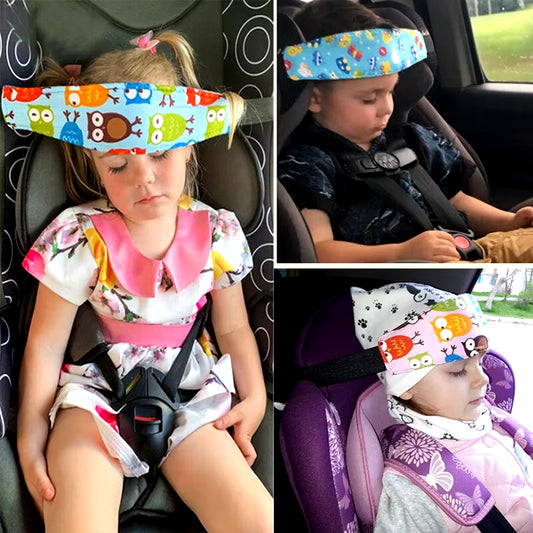 Baby Car Seat Head Support Belt Adjustable Toddler Neck Relief Stabilized Strap Headrest Boy Girl Sleep Positioner Safety Pillow