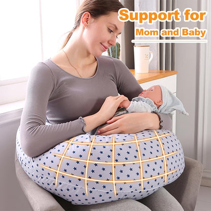 Nursing Pillow for Breastfeeding, Baby Nursing Pillow for Newborn, Nursing Essentials for Bottle and Breastfeeding, Breast Feeding Pillows Support for Mom and Baby with Removable Cover