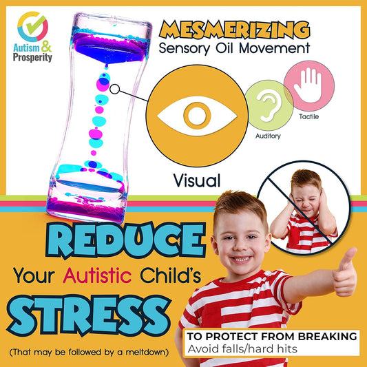Kids Toys All-Around Sensory Stim Alt Autistic Children Set, ASD Boys Girl Teen Rainmaker Bubbler Balls Special Needs No 1-3 Toddlers Age 3 4 5-7 8-12 Years Old Products Gifts Game