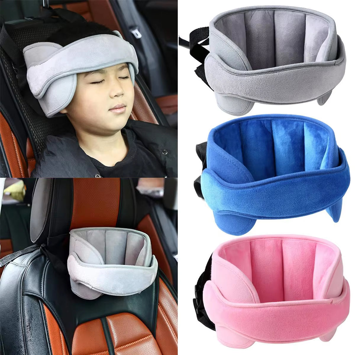 Baby Car Seat Head Support Children Fastening Belt Adjustable Boy Girl Sleep Positioner Baby Saftey Pillows Headrest for Travel