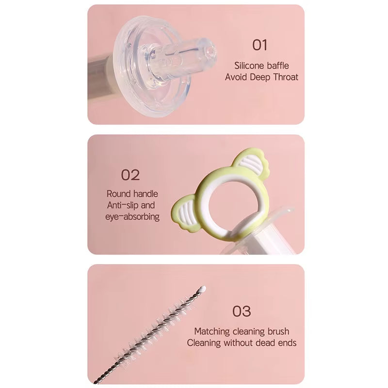 New Medicine Feeder Needle Feeder Baby Syringe Feeder Newborn Dropper Squeeze Fruit Juice Dropper Dispenser Pacifier Accessory