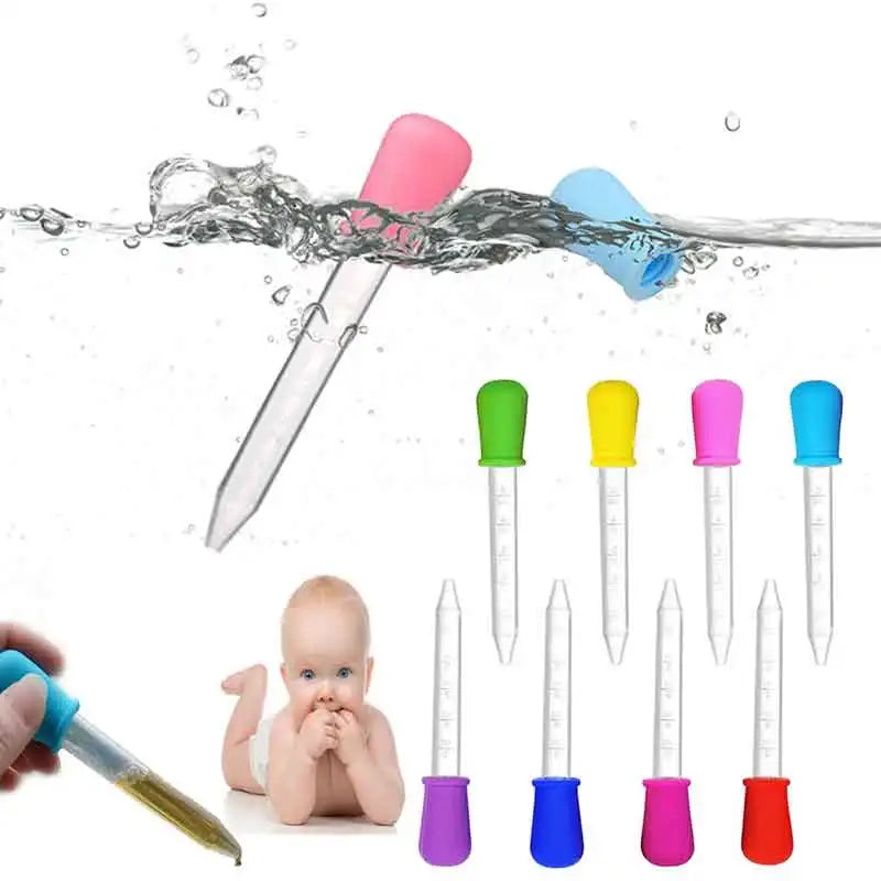 Baby Kids Smart Medicine Dispenser Needle Feeder Newborn Squeeze Medicine Dropper Dispenser Infant Pacifier Feeding Utensils