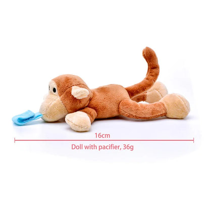 New Baby Toys Pacifier Chain Clip Hanging Plush Animal Toys Detachable Pacifier Holder for Newborn Baby Care