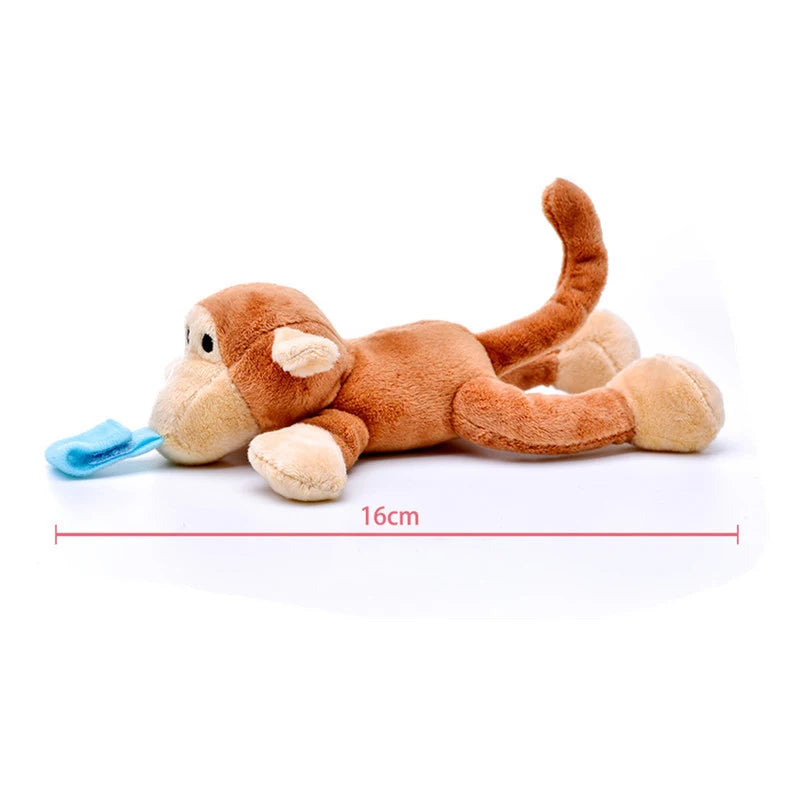 New Baby Toys Pacifier Chain Clip Hanging Plush Animal Toys Detachable Pacifier Holder for Newborn Baby Care